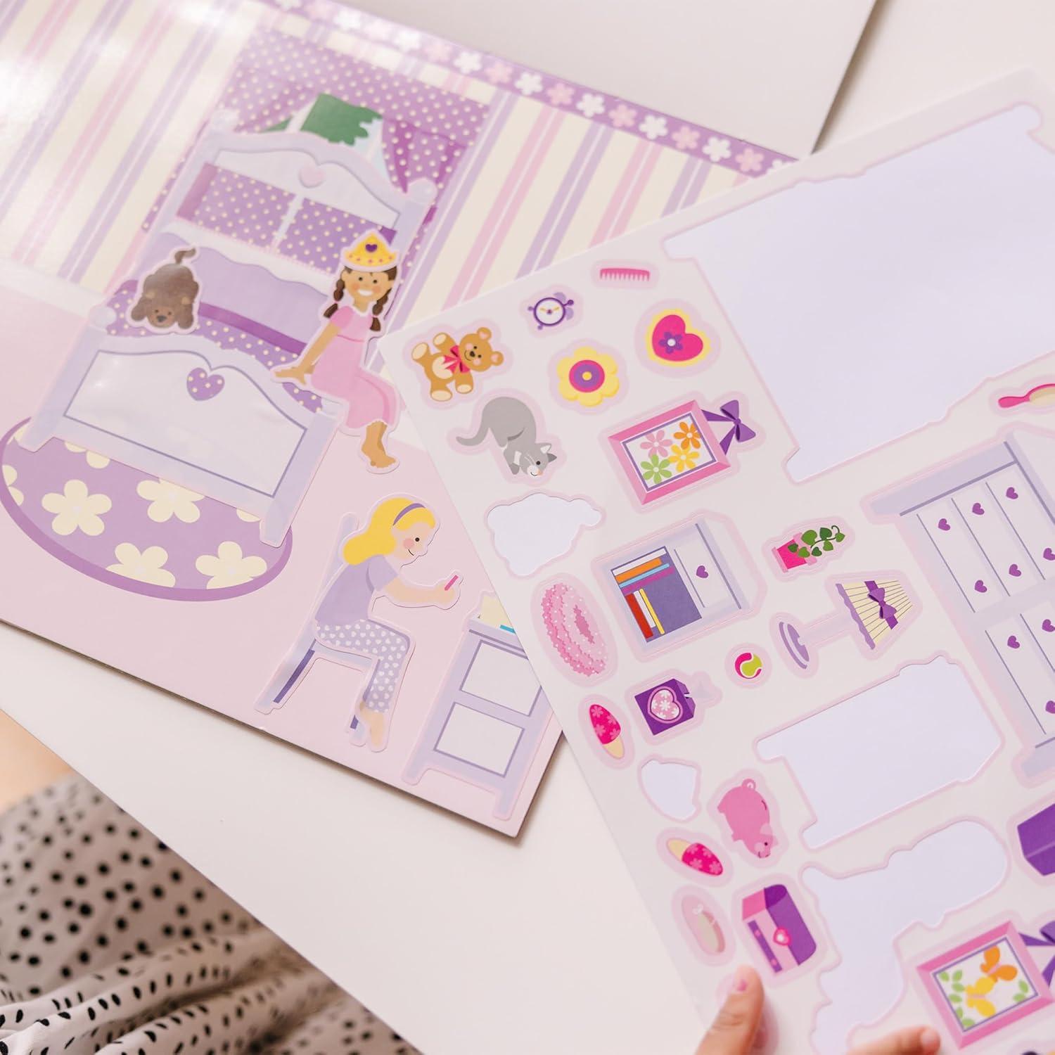 Juego de Almohadillas de Pegatinas Reutilizables Melissa & Doug - Casa de Jugar