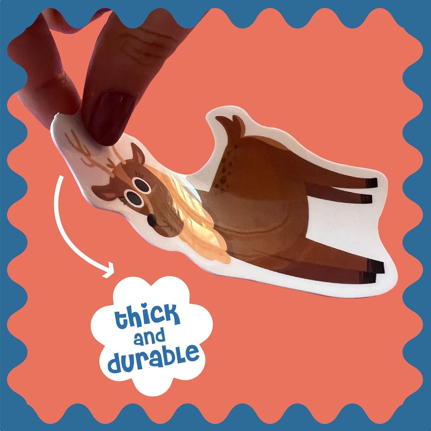 Stick4Ever Libro de Stickers de Gel DINO MINI - Granja 50 Piezas