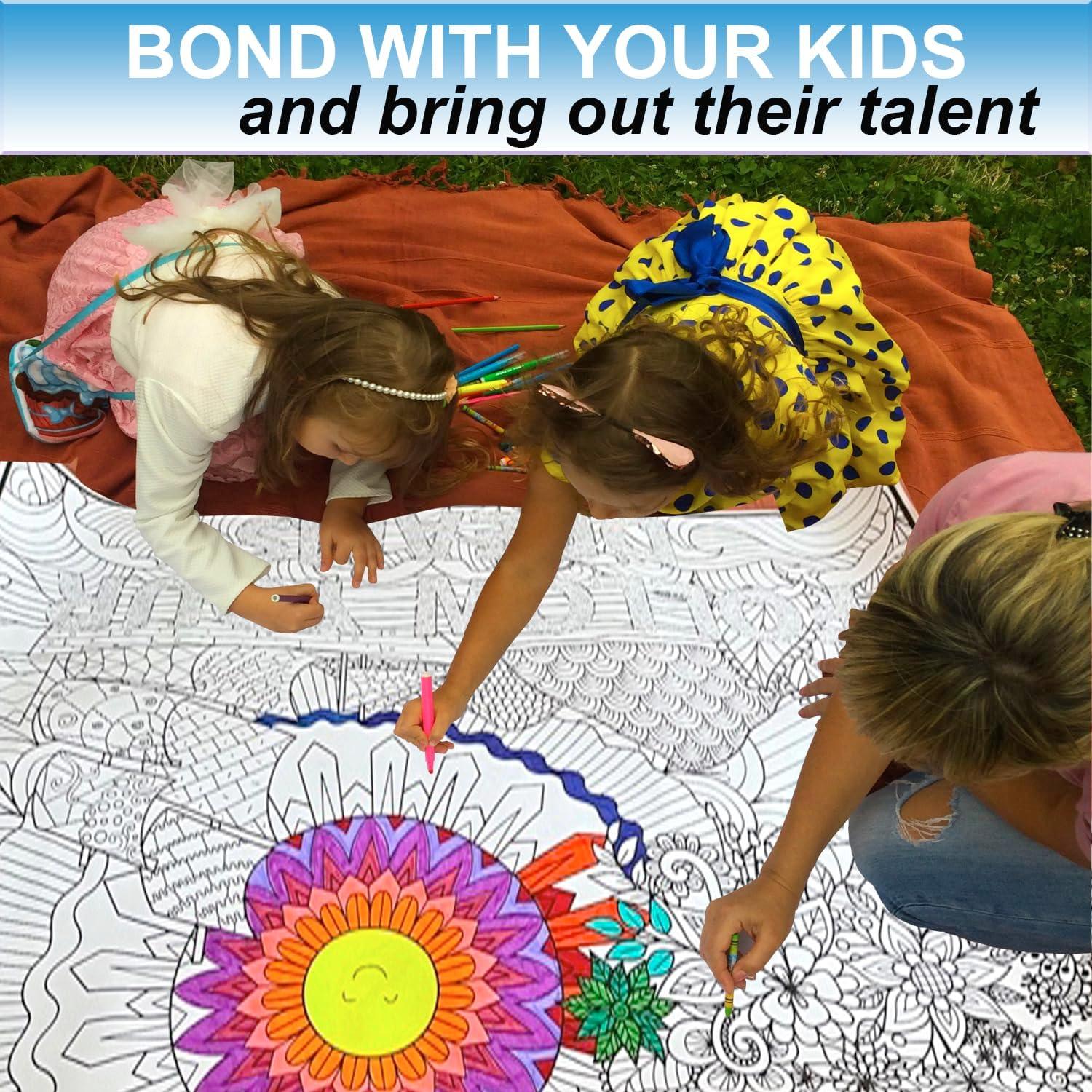 Póster de Colorear Gigante ALEX Art Paisaje Marino 97.79x67.78cm