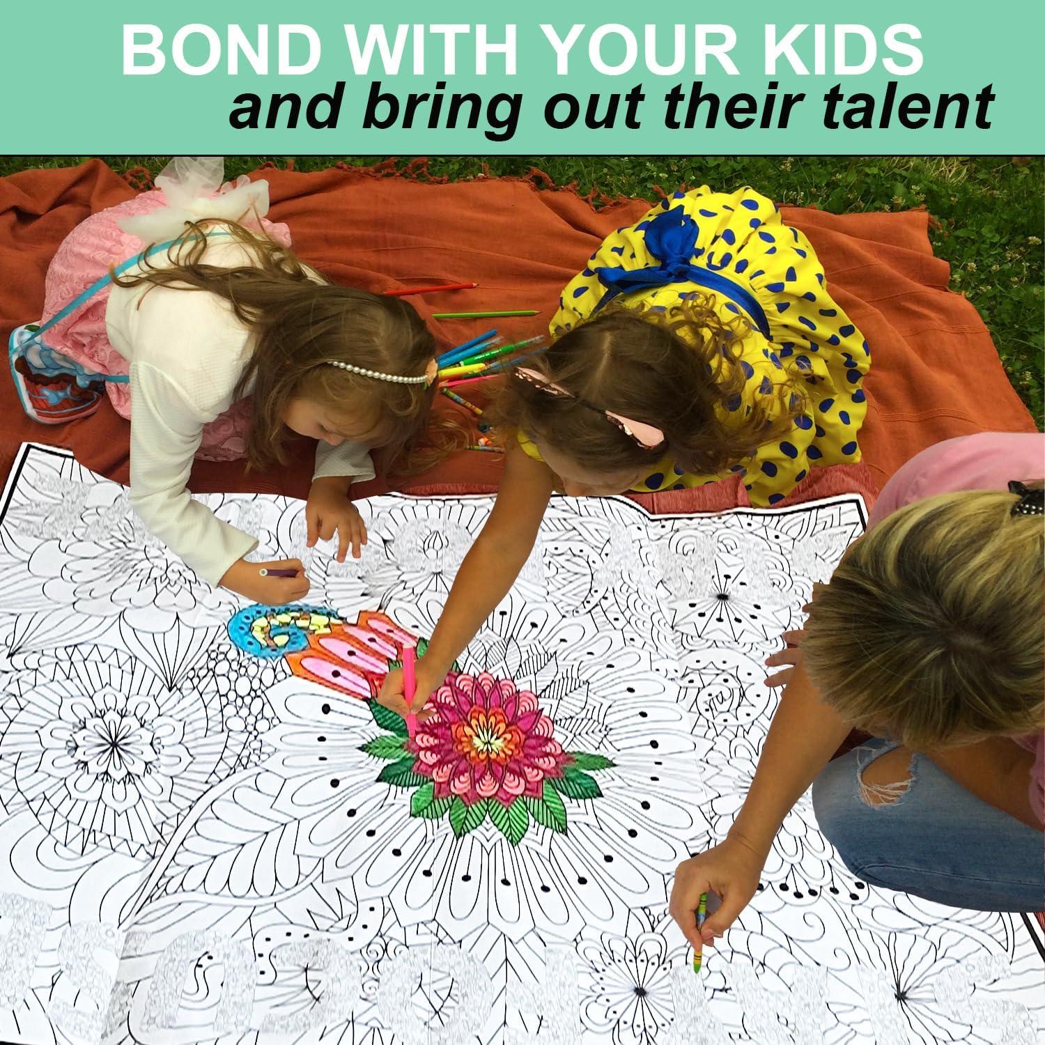 Póster de Colorear Jumbo Motivacional ALNETI 98x68 cm