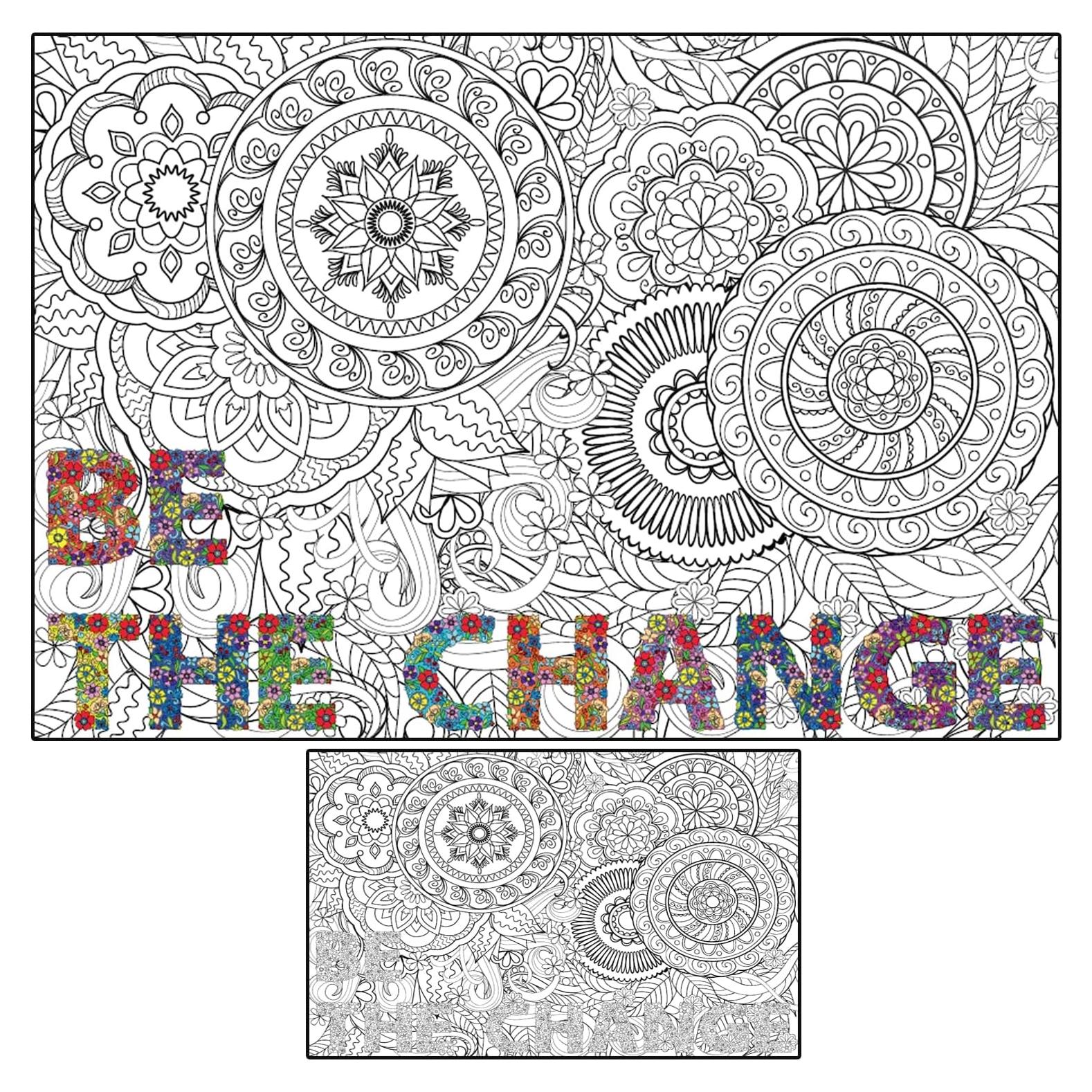 Póster de Colorear Jumbo ALNETI - Motivacional 98.1x67.8cm