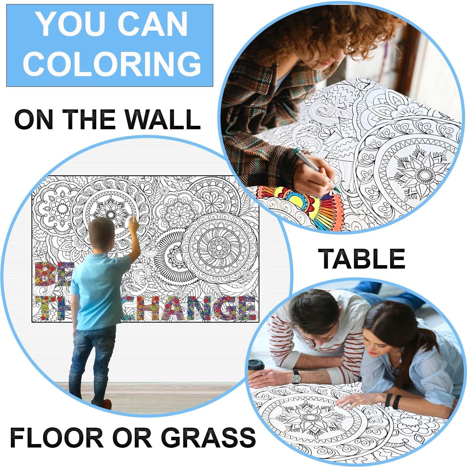 Póster de Colorear Jumbo ALNETI - Motivacional 98.1x67.8cm