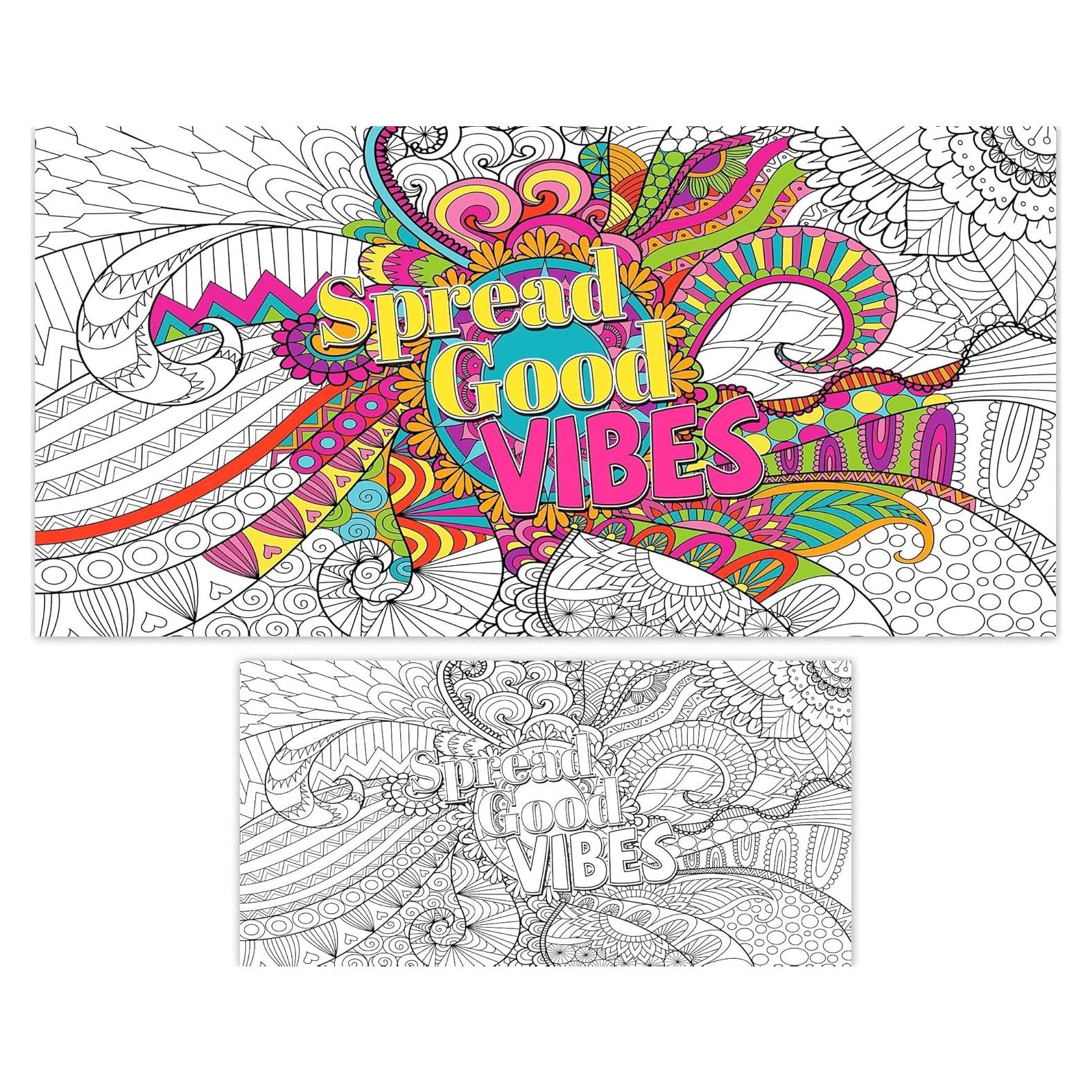 Póster de Colorear Gigante Naozinebi 63.5x127cm Motivacional