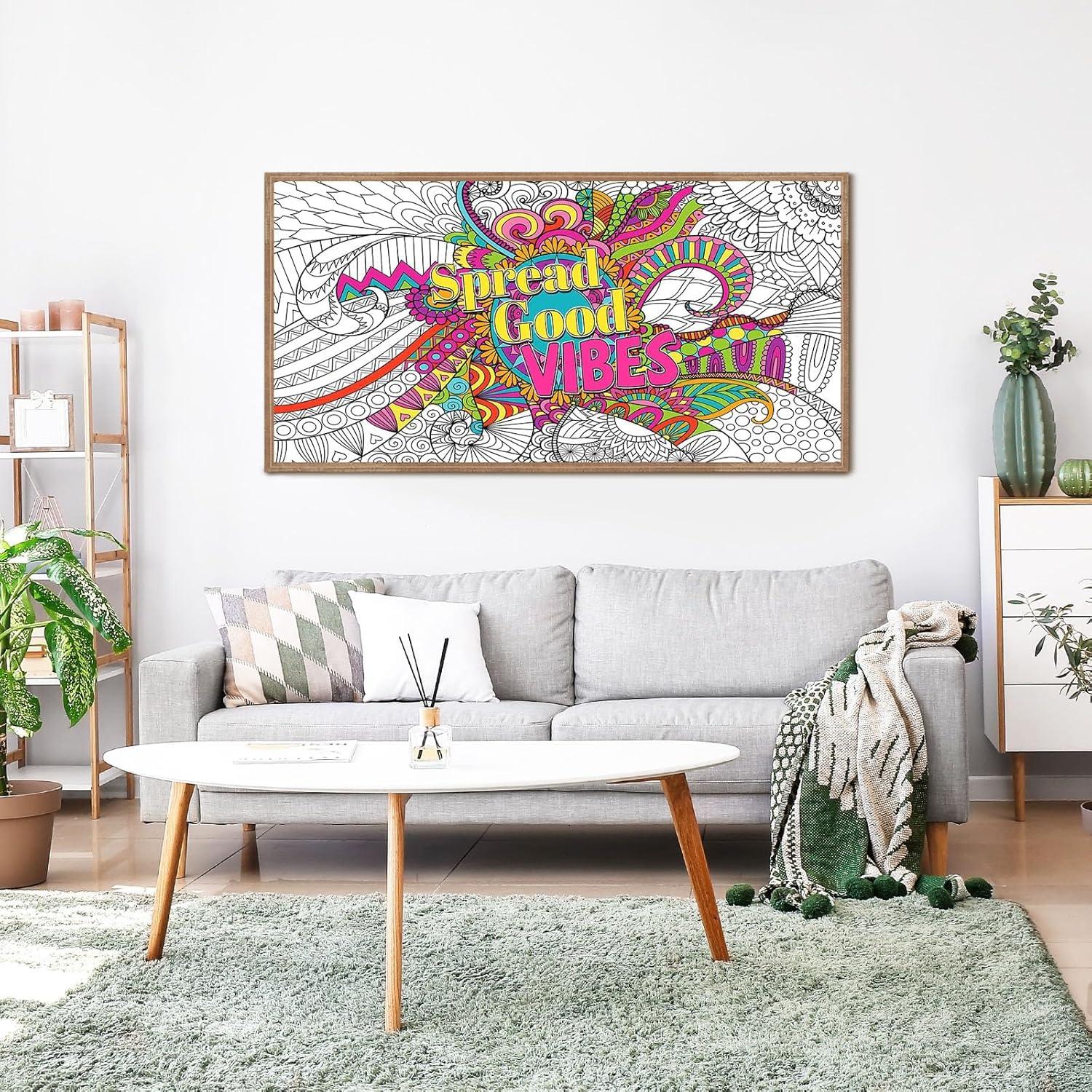 Póster de Colorear Gigante Naozinebi 63.5x127cm Motivacional