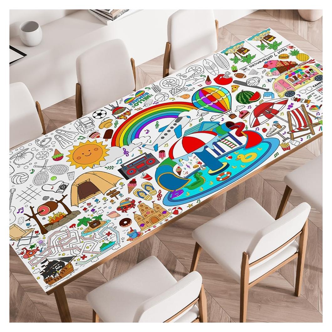 Juegos de Colorear Gigantes SPERINGEEN 72x35 cm para Niños