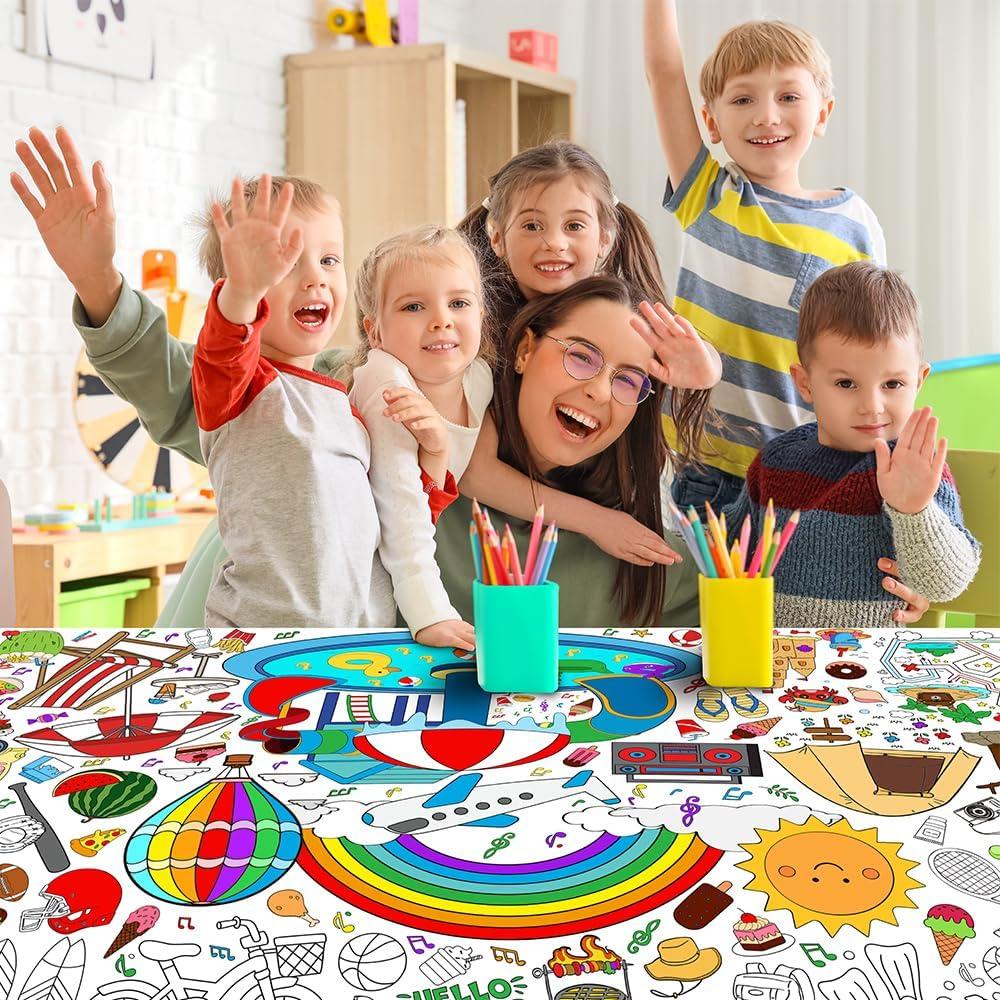 Juegos de Colorear Gigantes SPERINGEEN 72x35 cm para Niños
