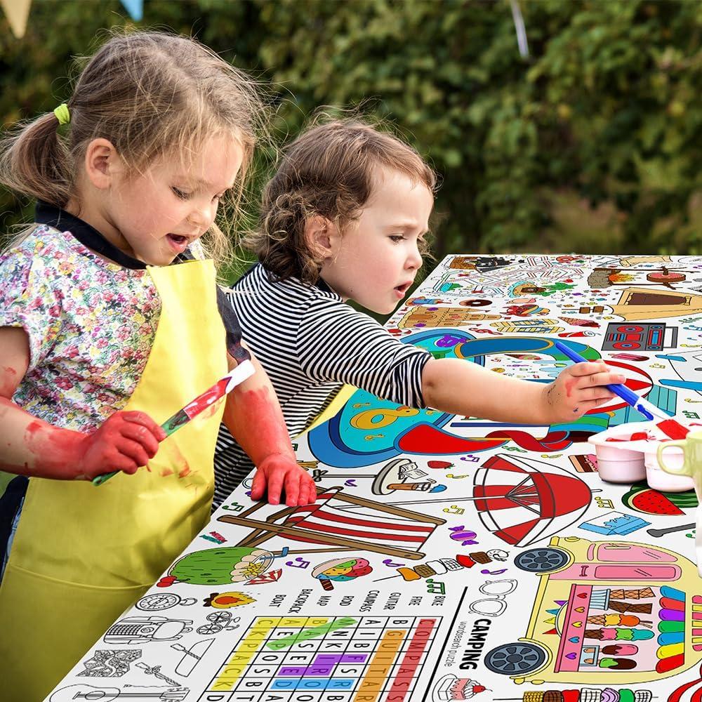 Juegos de Colorear Gigantes SPERINGEEN 72x35 cm para Niños