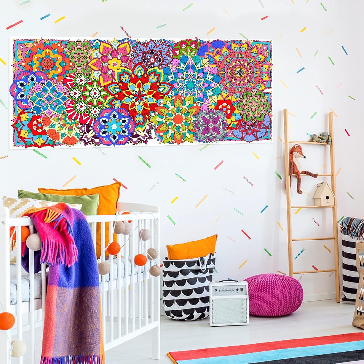 Póster para Colorear BZaber Mandala Gigante 140x60cm