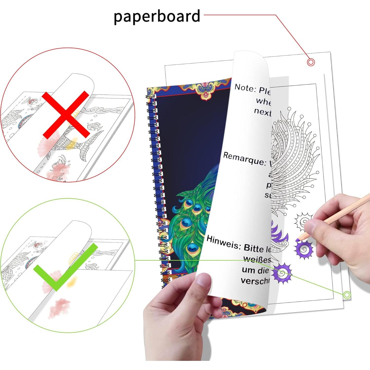 Juego de 3 Libros para Colorear Adultos Kalysky - Relajación