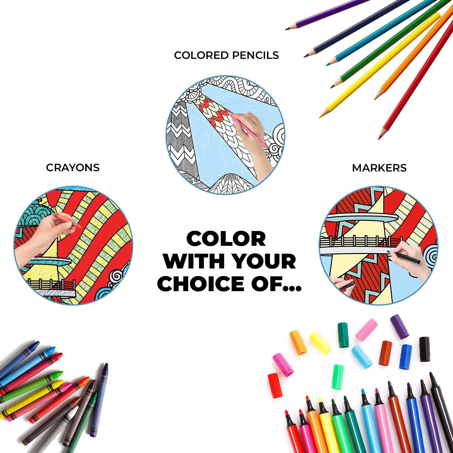 Póster para Colorear Gigante Dekali Designs 89x132 cm Papel Premium