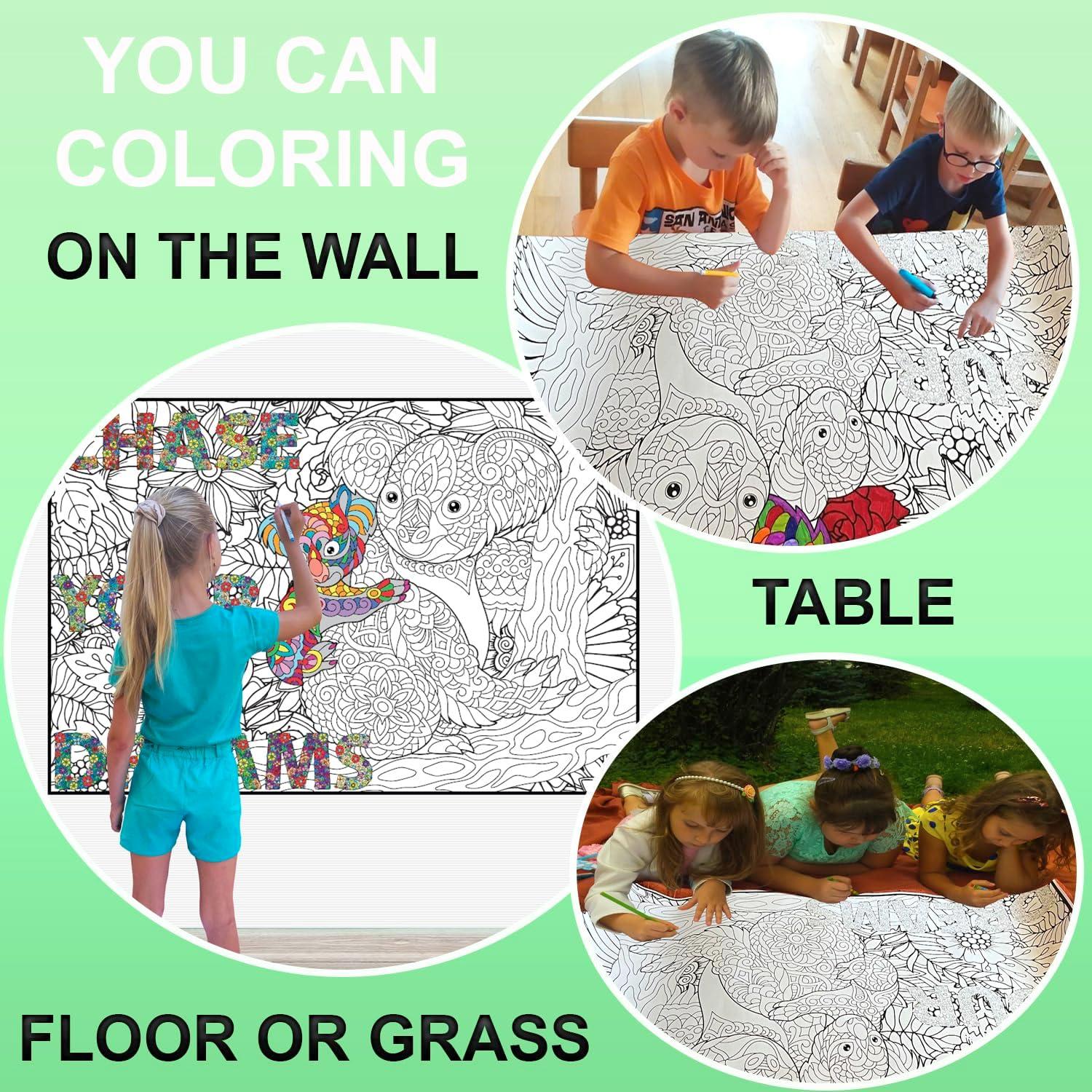 Póster de Colorear Gigante ALEX Art Koala 97.79x67.74cm