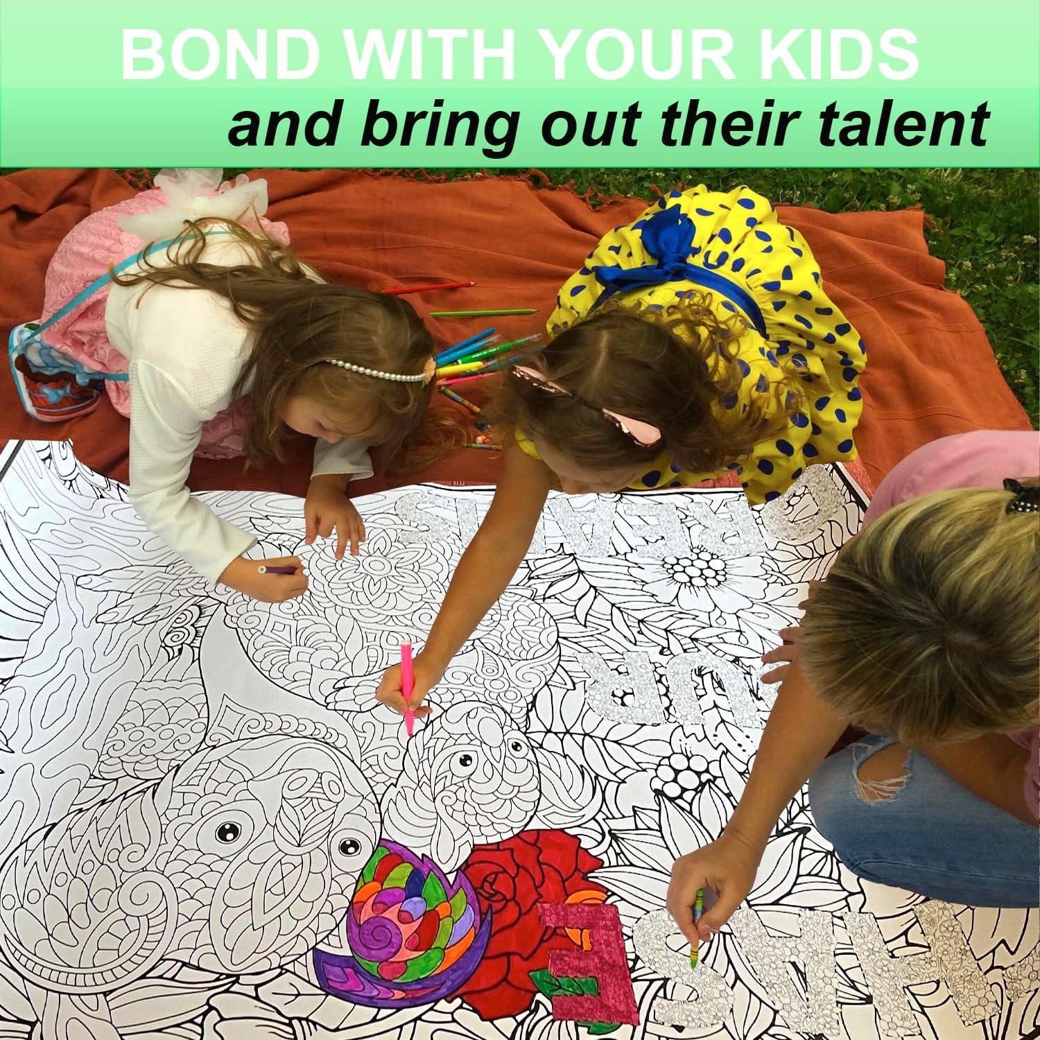 Póster de Colorear Gigante ALEX Art Koala 97.79x67.74cm