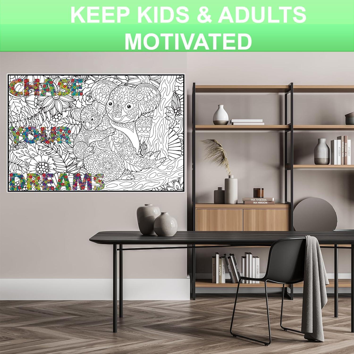 Póster de Colorear Gigante ALEX Art Koala 97.79x67.74cm