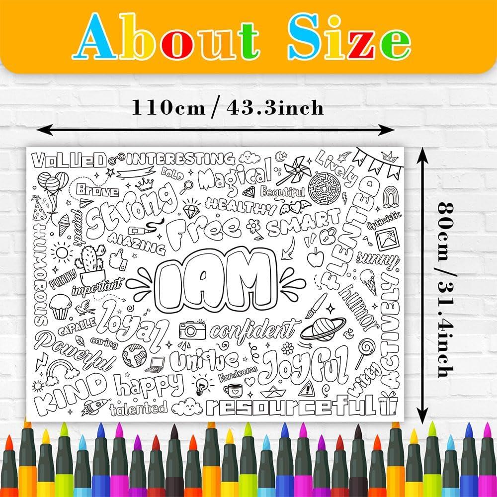 Póster de Colorear Quimoy 109x79cm para Niños - Fiesta Creativa