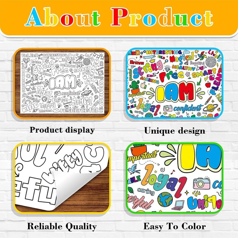 Póster de Colorear Quimoy 109x79cm para Niños - Fiesta Creativa