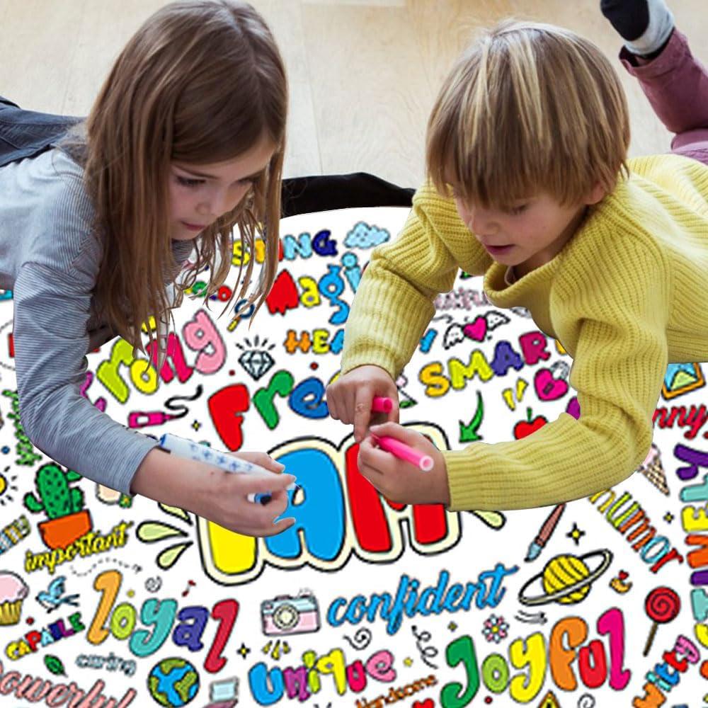 Póster de Colorear Quimoy 109x79cm para Niños - Fiesta Creativa