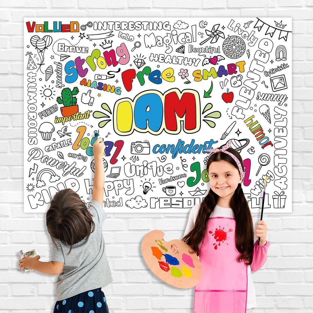 Póster de Colorear Quimoy 109x79cm para Niños - Fiesta Creativa