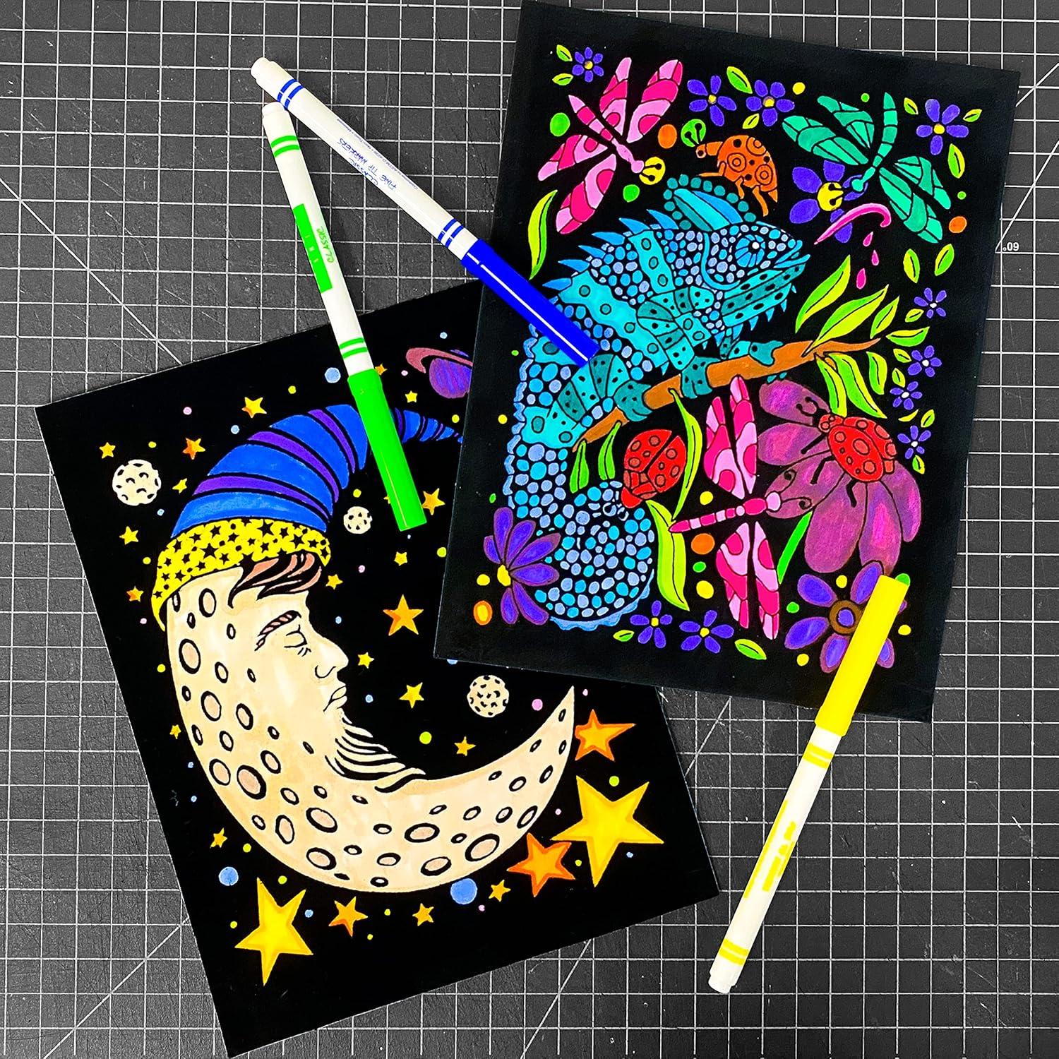 Pack de 18 Pósters de Colorear Terciopelo Difuso Stuff2Color