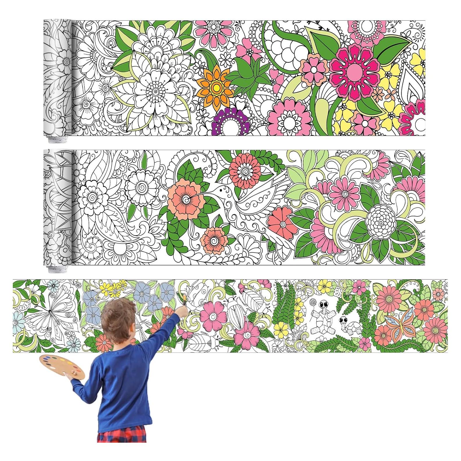 Pósters para Colorear Gigantes Colarr - 3 Hojas 300x30 cm