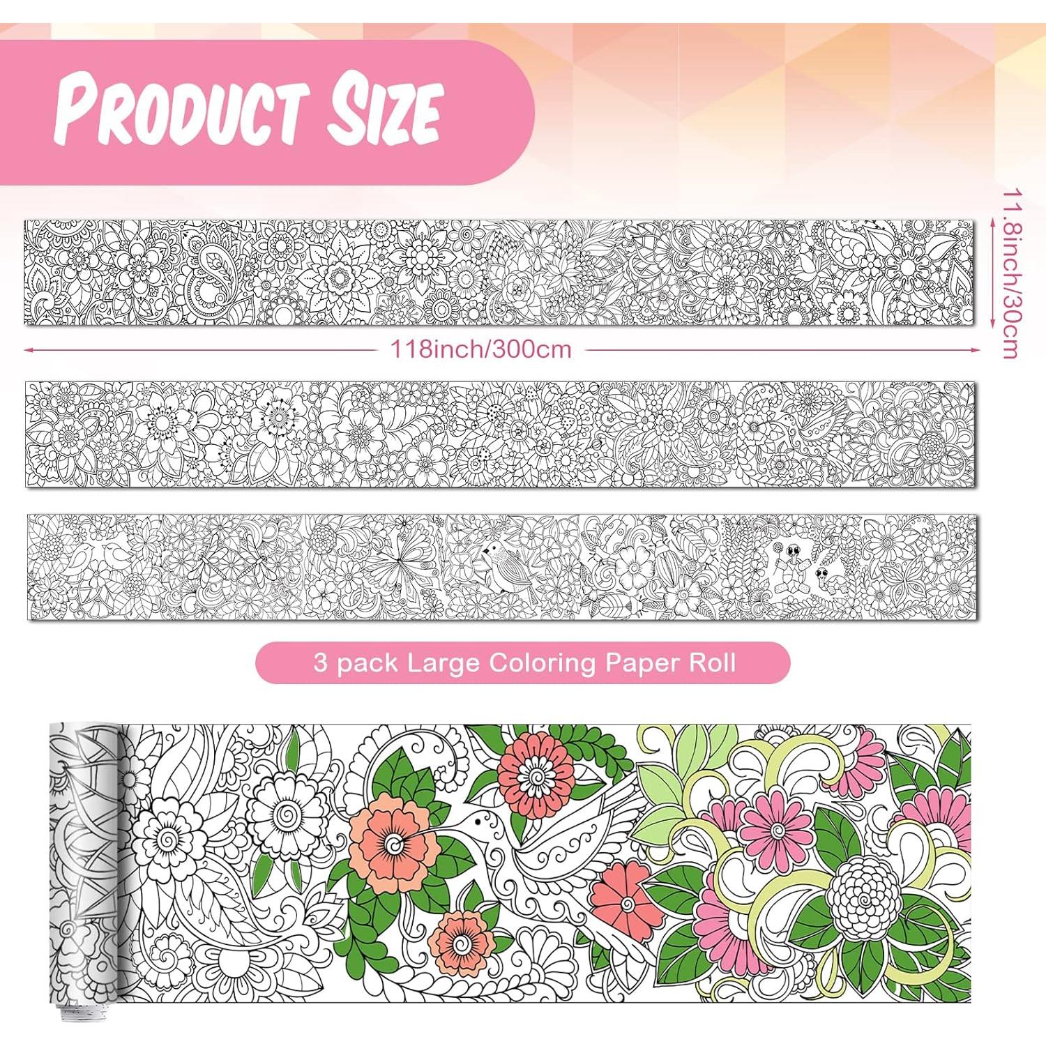 Pósters para Colorear Gigantes Colarr - 3 Hojas 300x30 cm