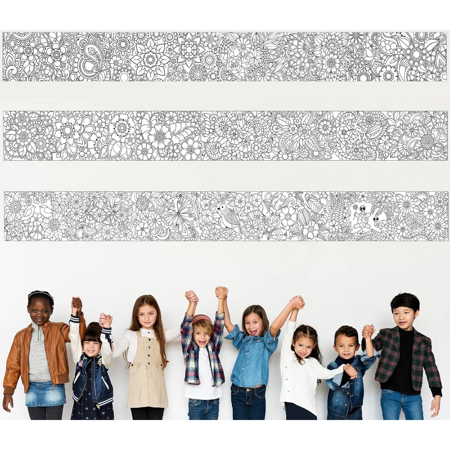 Pósters para Colorear Gigantes Colarr - 3 Hojas 300x30 cm