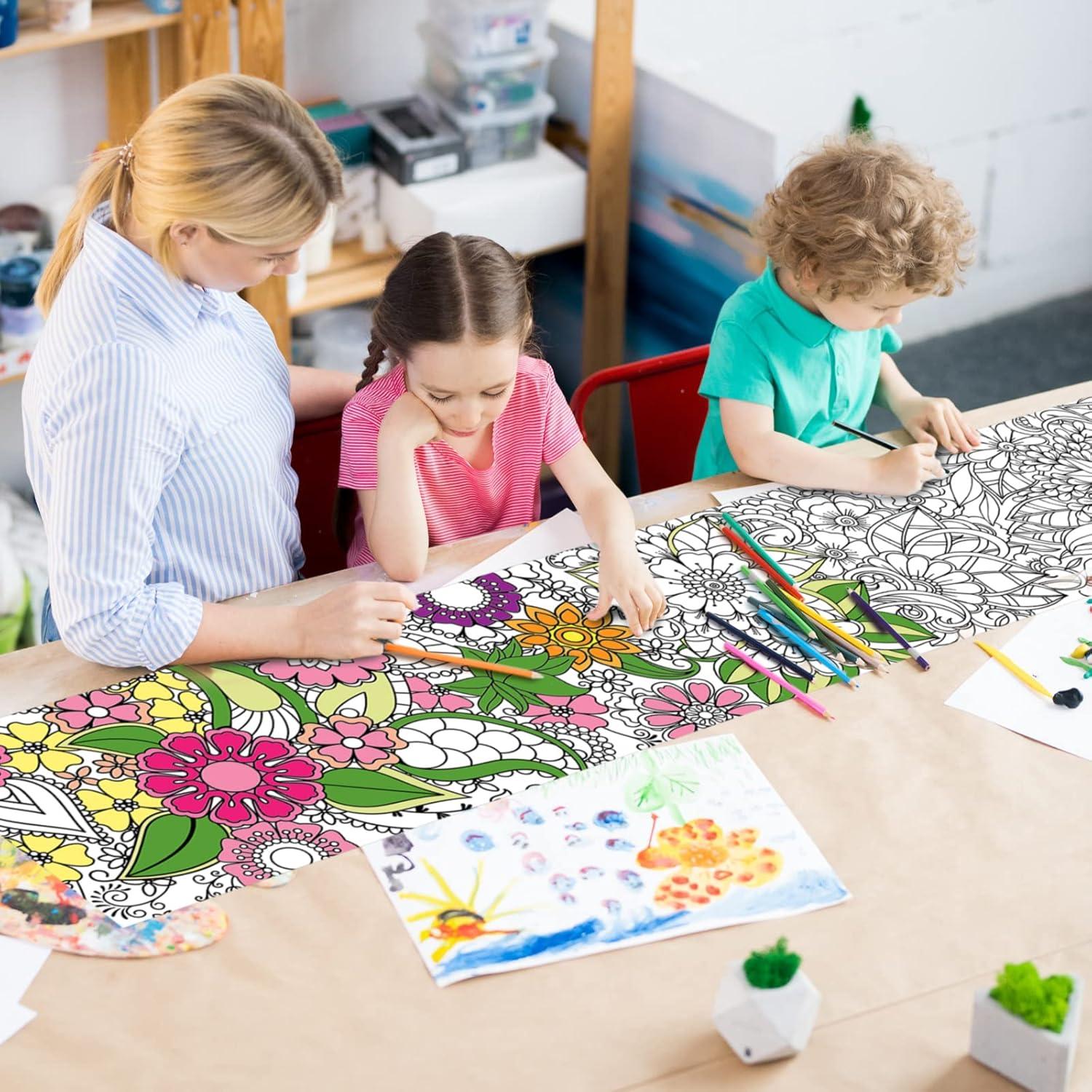 Pósters para Colorear Gigantes Colarr - 3 Hojas 300x30 cm