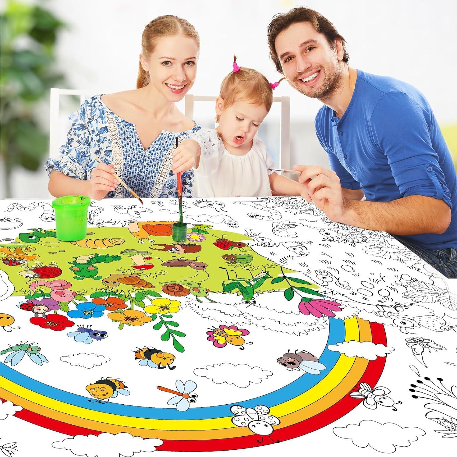 Póster para Colorear Jardín de Insectos Naozinebi 80x110cm