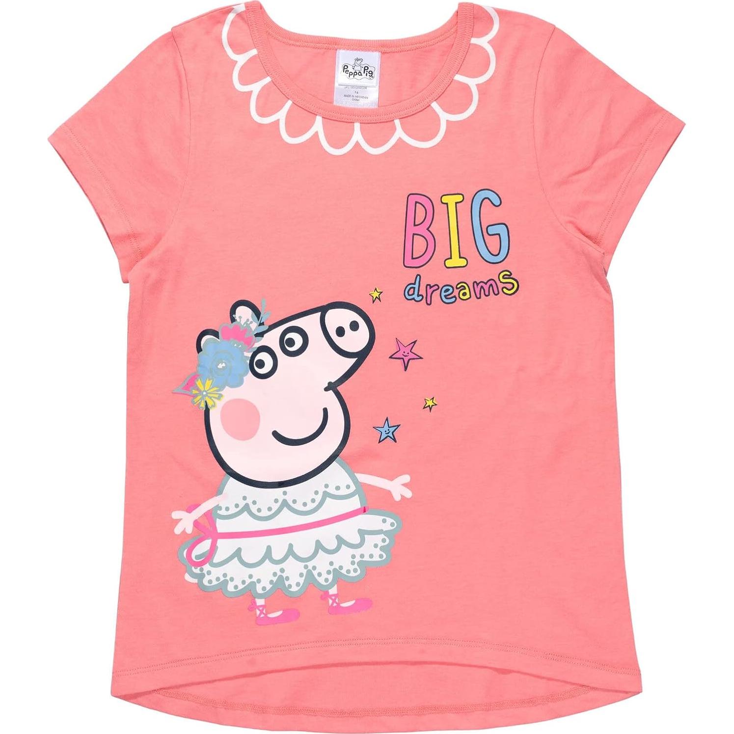 Camisetas Peppa Pig para Niñas - Paquete de 3 - 3T
