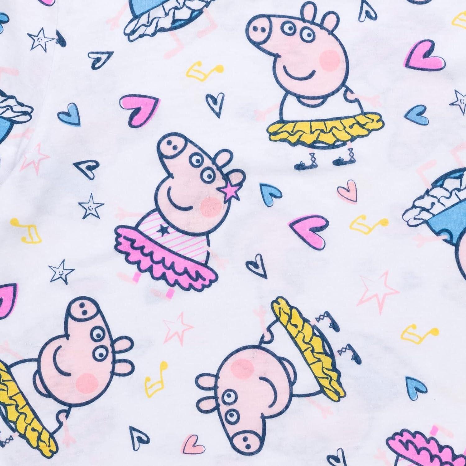 Camisetas Peppa Pig para Niñas, Paquete de 3, Talla 7-8