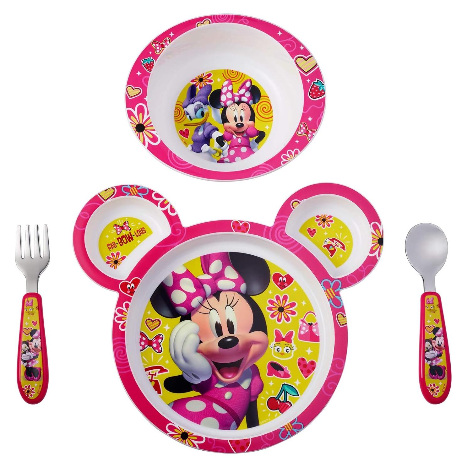 Set de vajilla Minnie Mouse 4 piezas - Apto microondas