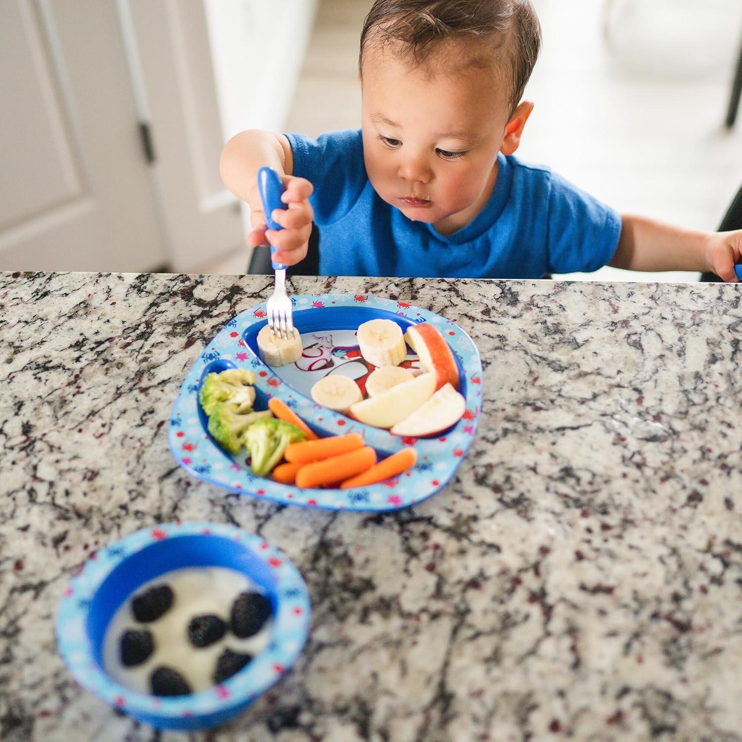 Juego de Vajilla para Niños Spidey 4 Piezas - Apto Lavavajillas