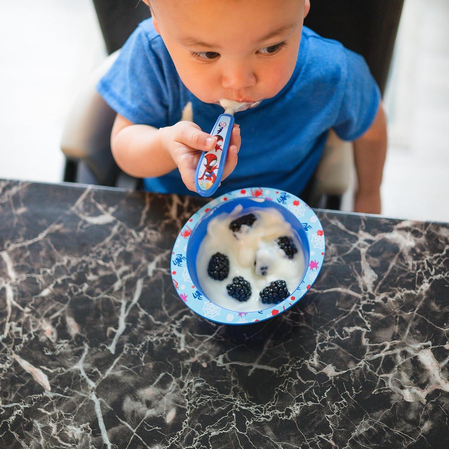 Juego de Vajilla para Niños Spidey 4 Piezas - Apto Lavavajillas