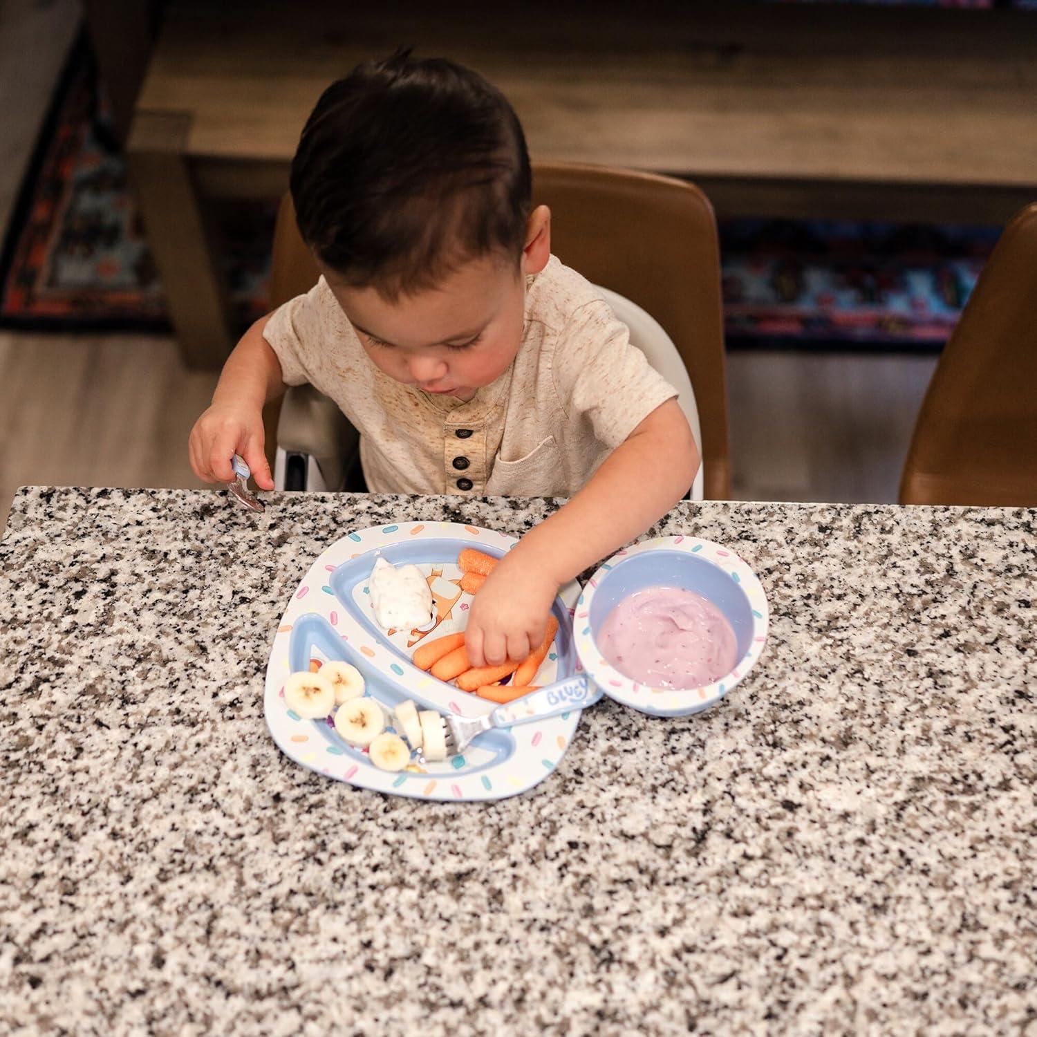 Set de Comida Bluey 4 Piezas para Niños - Libre de BPA