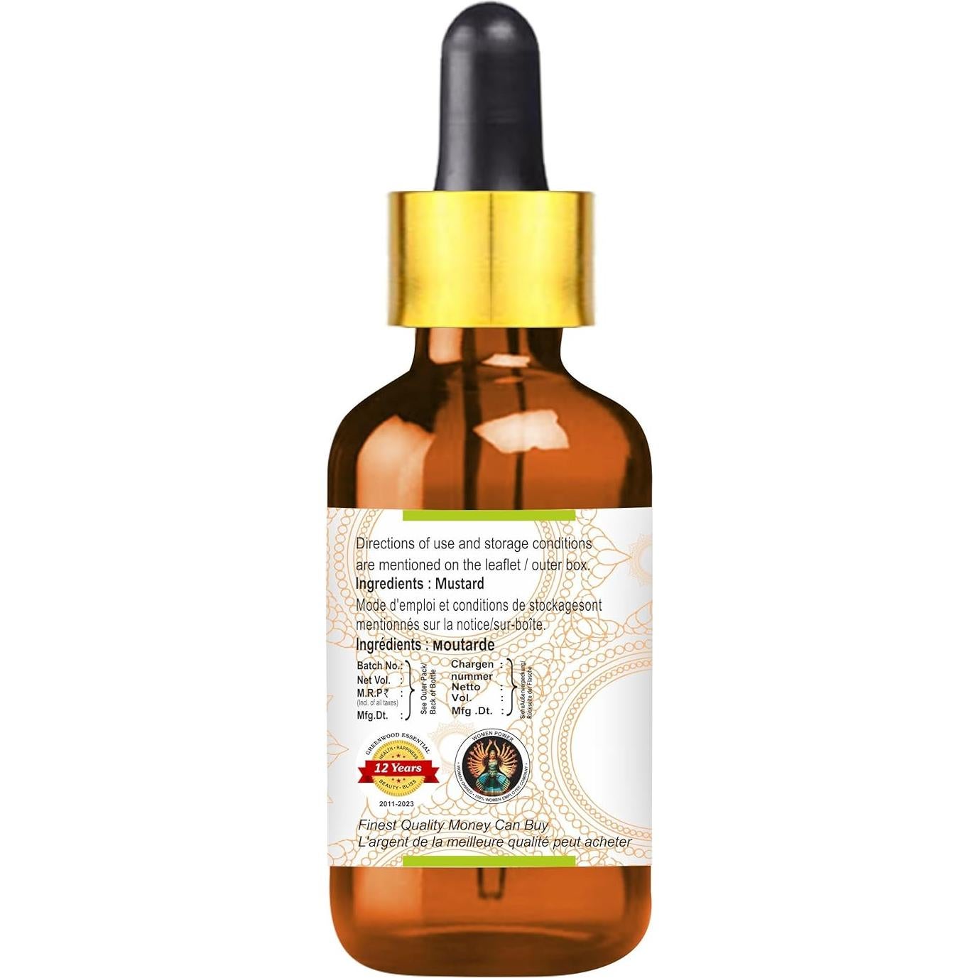 Aceite Esencial de Mostaza 30ml Greenwood | Prensado en Frío | Natural