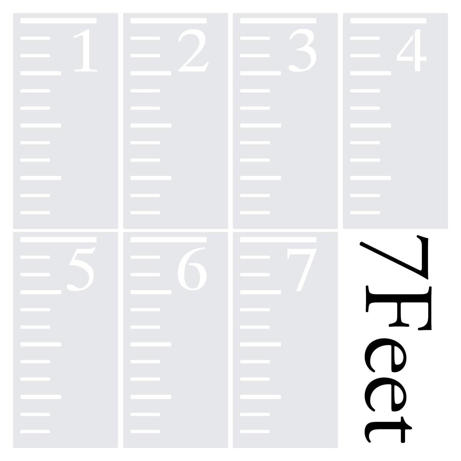 Plantilla de Medición de Crecimiento Onwon 2.13m para Niños