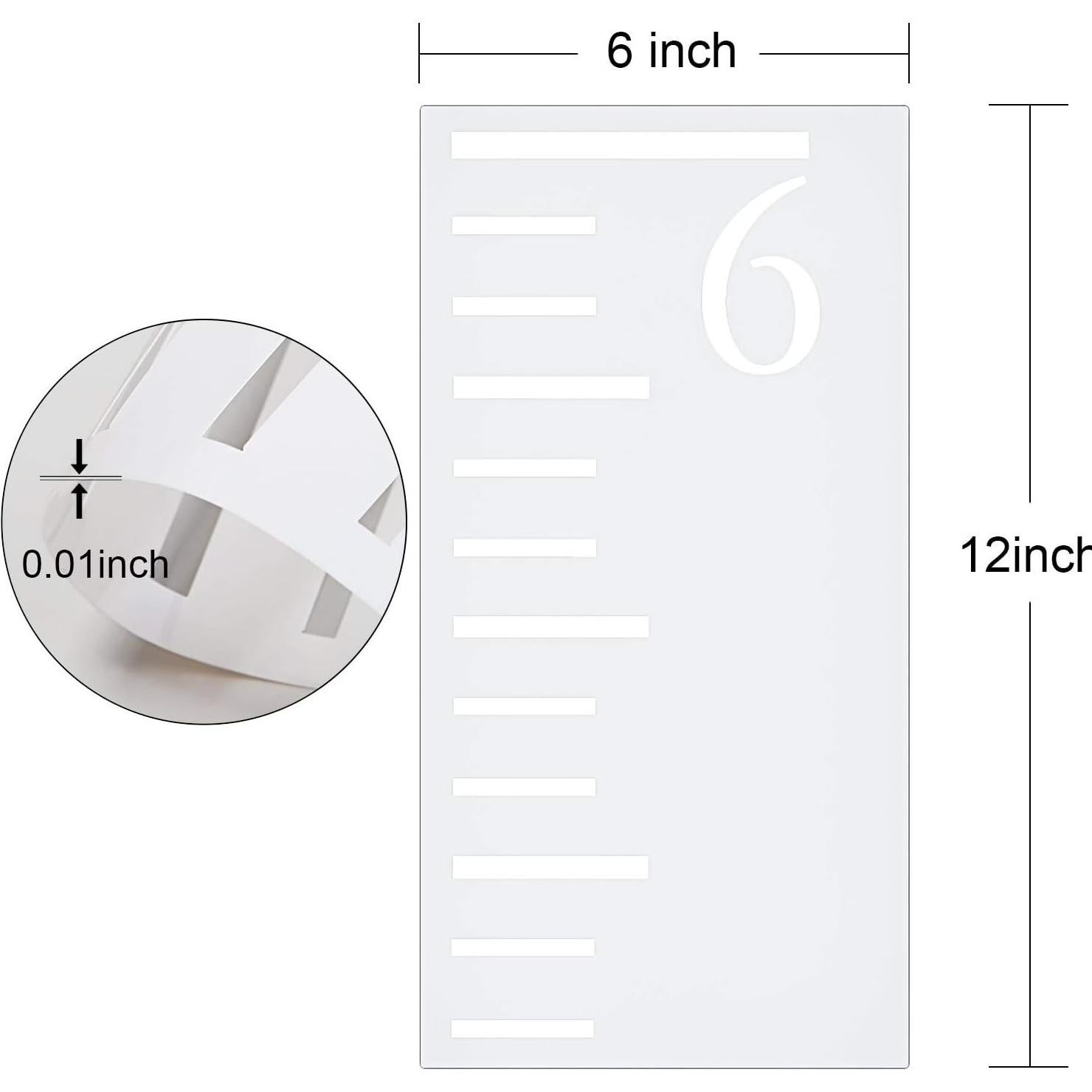 Plantilla Regla de Crecimiento 7 Pies Tatuo para Niños