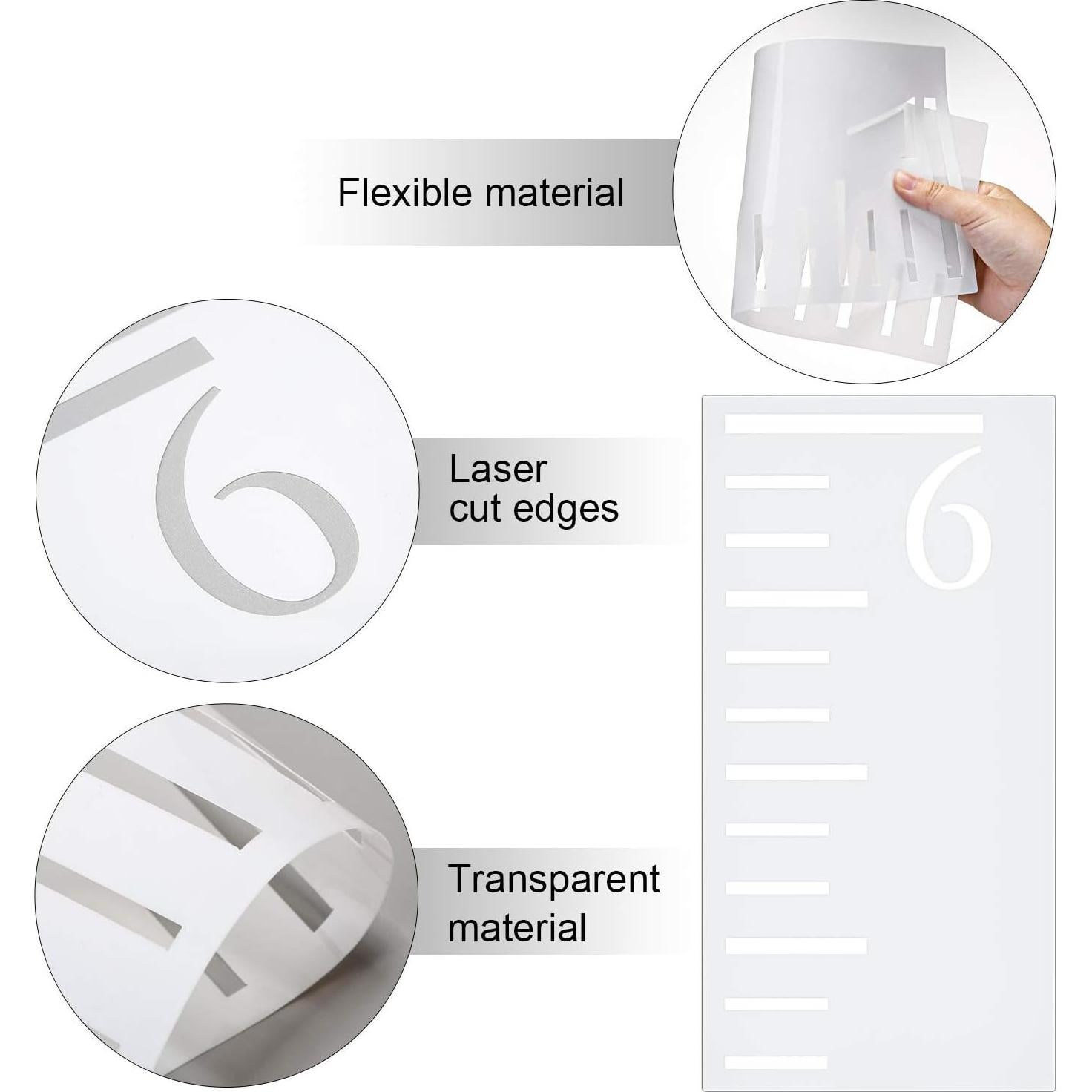 Plantilla Regla de Crecimiento 7 Pies Tatuo para Niños