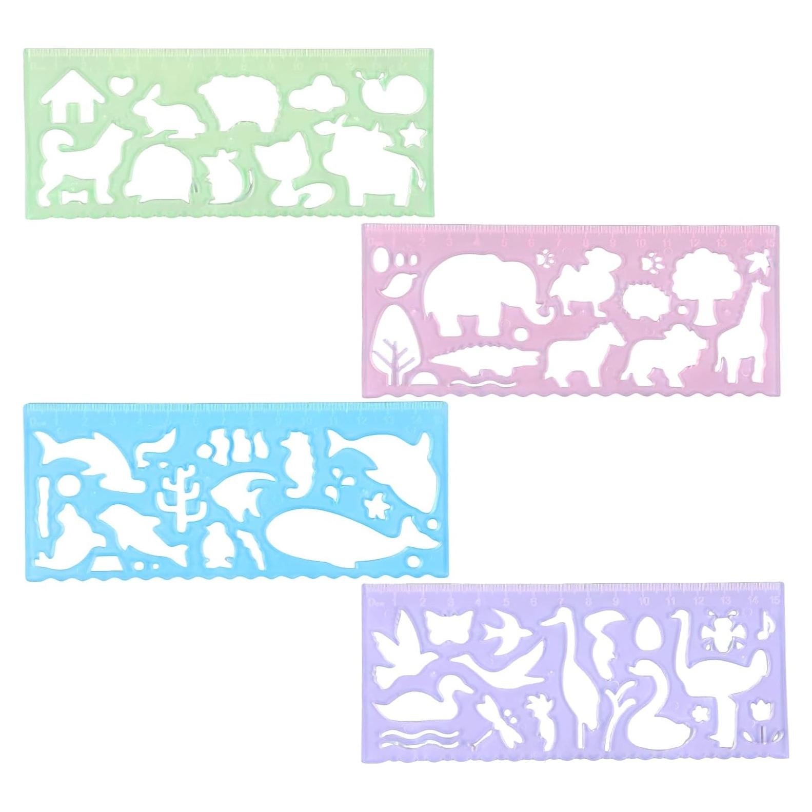 4 Plantillas de Dibujo para Niños Ymapinc - Animales Coloridos