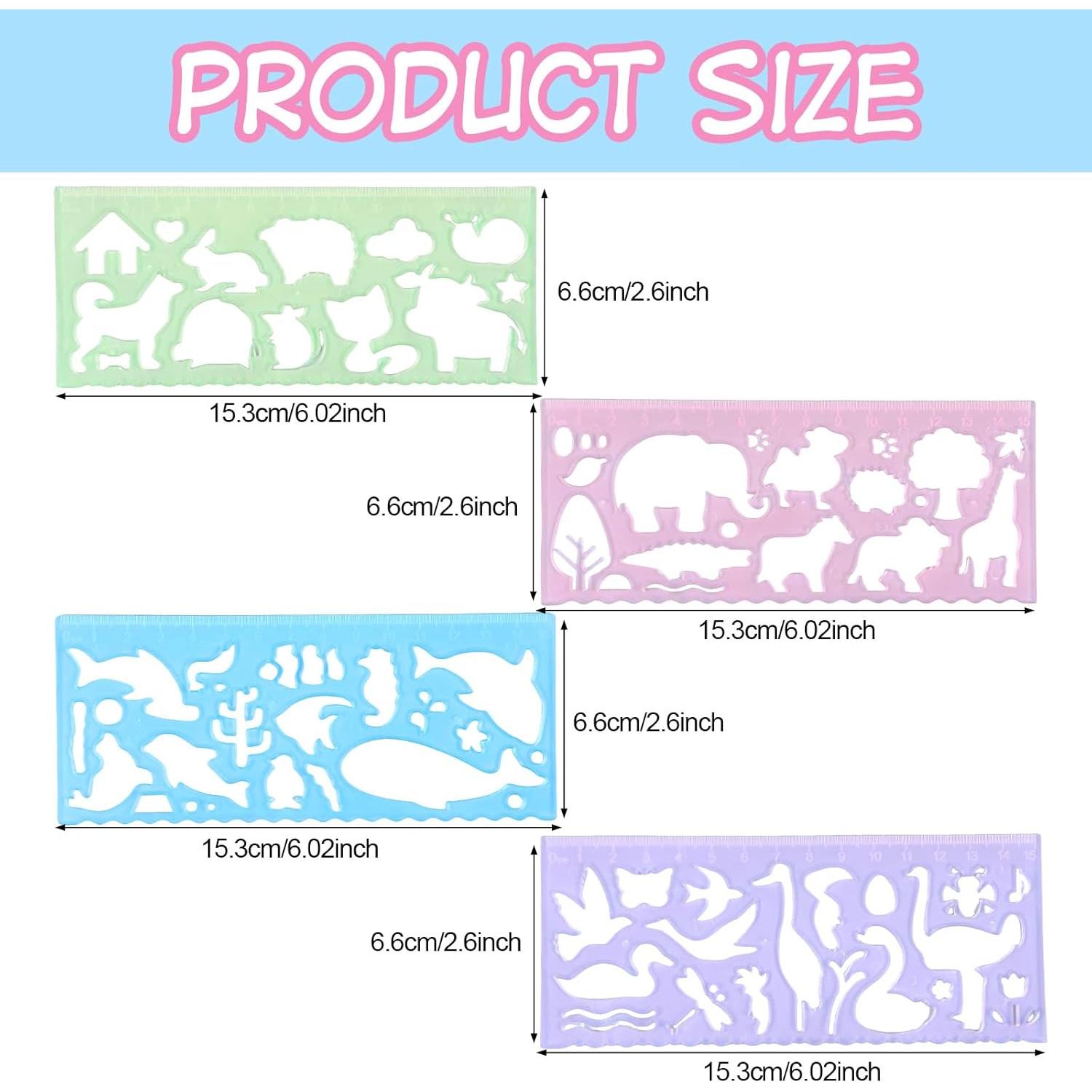 4 Plantillas de Dibujo para Niños Ymapinc - Animales Coloridos