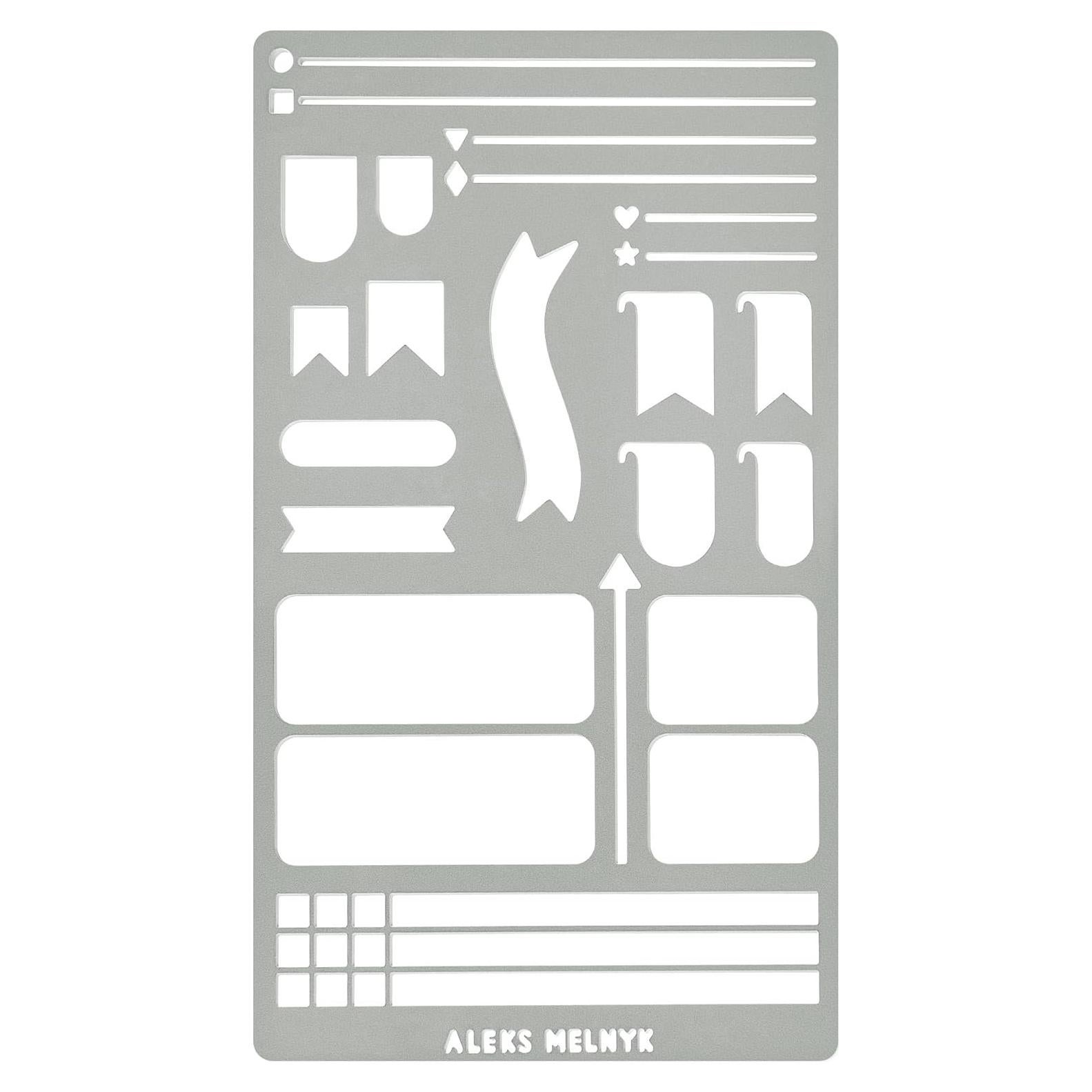 Plantilla de Metal Reutilizable A5 Aleks Melnyk Stencil 62