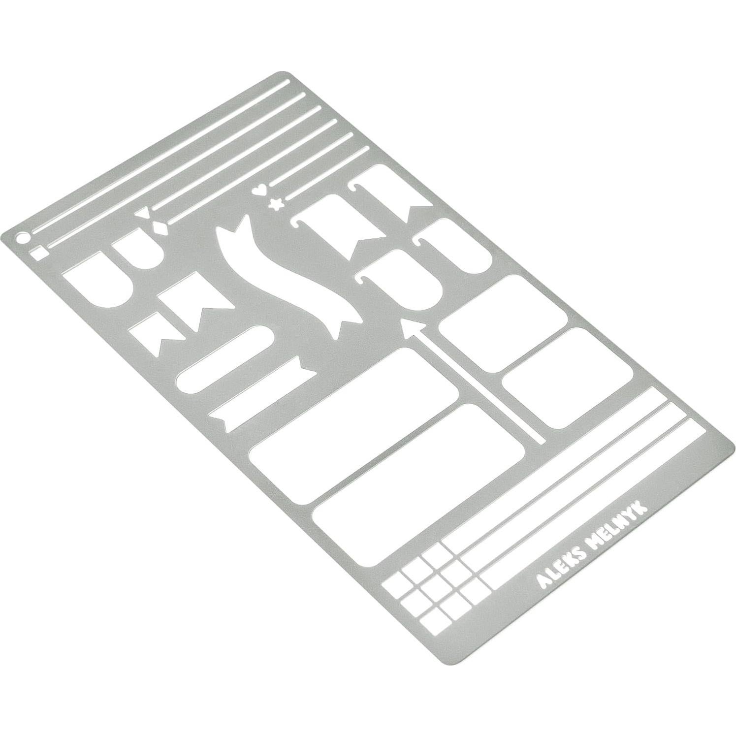 Plantilla de Metal Reutilizable A5 Aleks Melnyk Stencil 62