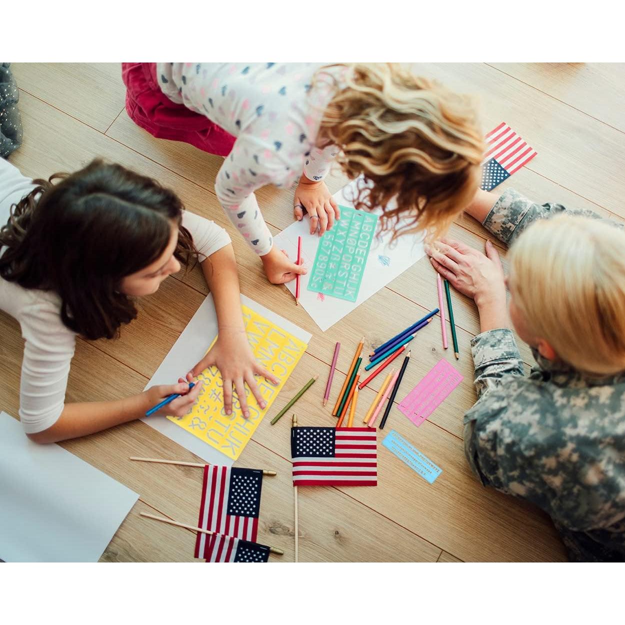 Conjunto de Plantillas de Letras DS. ESTILO DISTINTIVO 4 Pzas