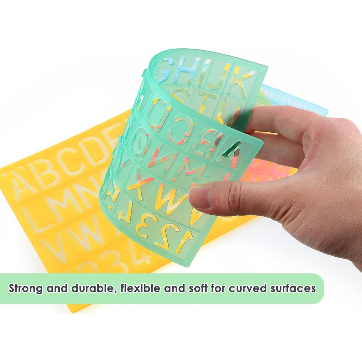 Conjunto de Plantillas de Letras DS. ESTILO DISTINTIVO 4 Pzas