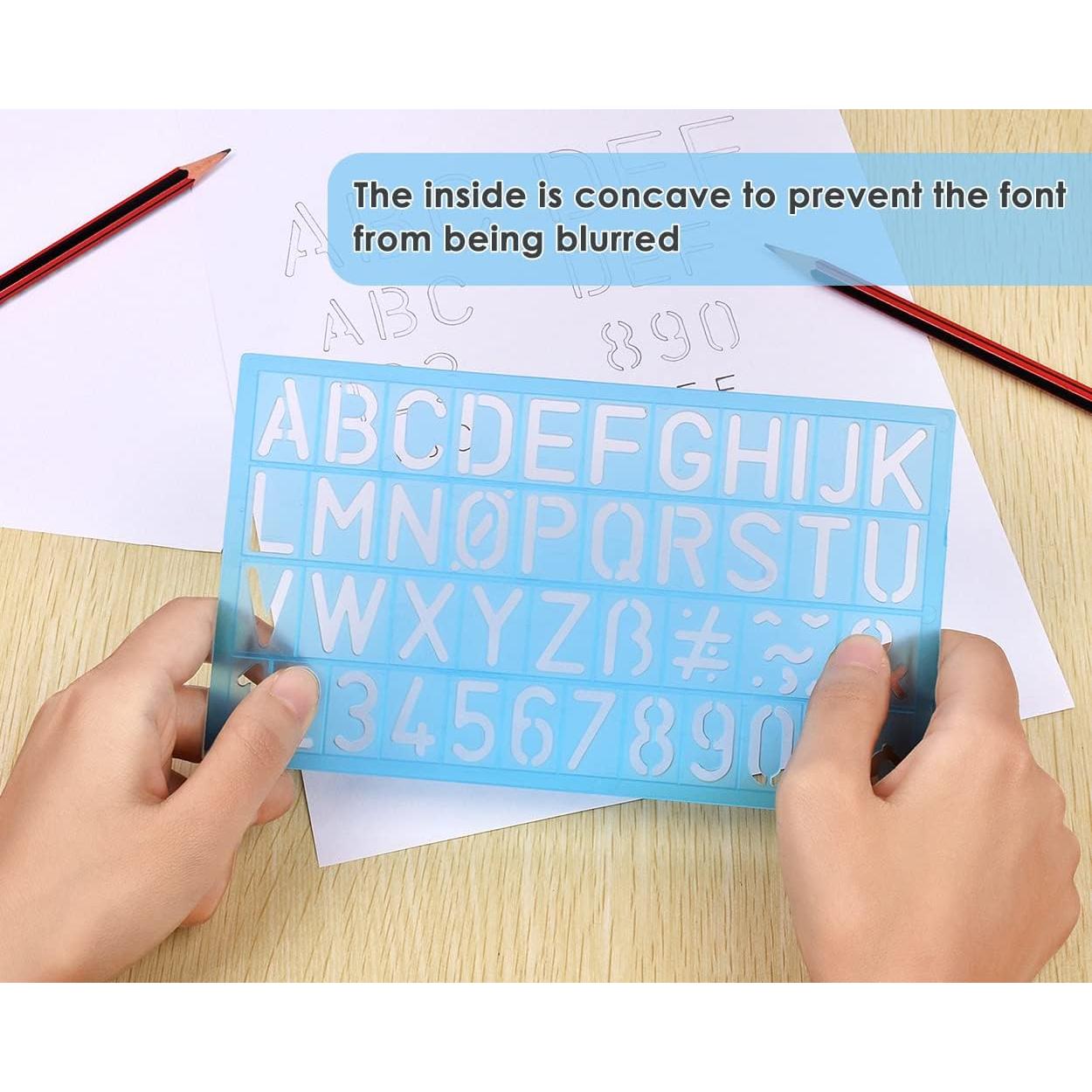 Conjunto de Plantillas de Letras DS. ESTILO DISTINTIVO 4 Pzas