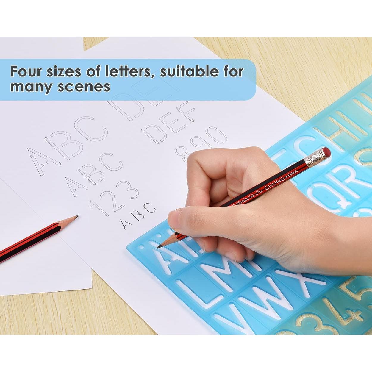 Conjunto de Plantillas de Letras DS. ESTILO DISTINTIVO 4 Pzas