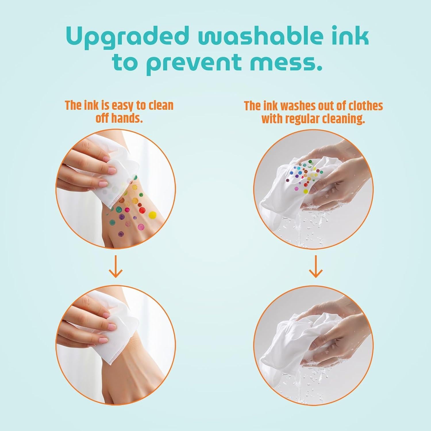 Marcadores de Puntos Lavables INNMUSE para Niños - 10 Colores