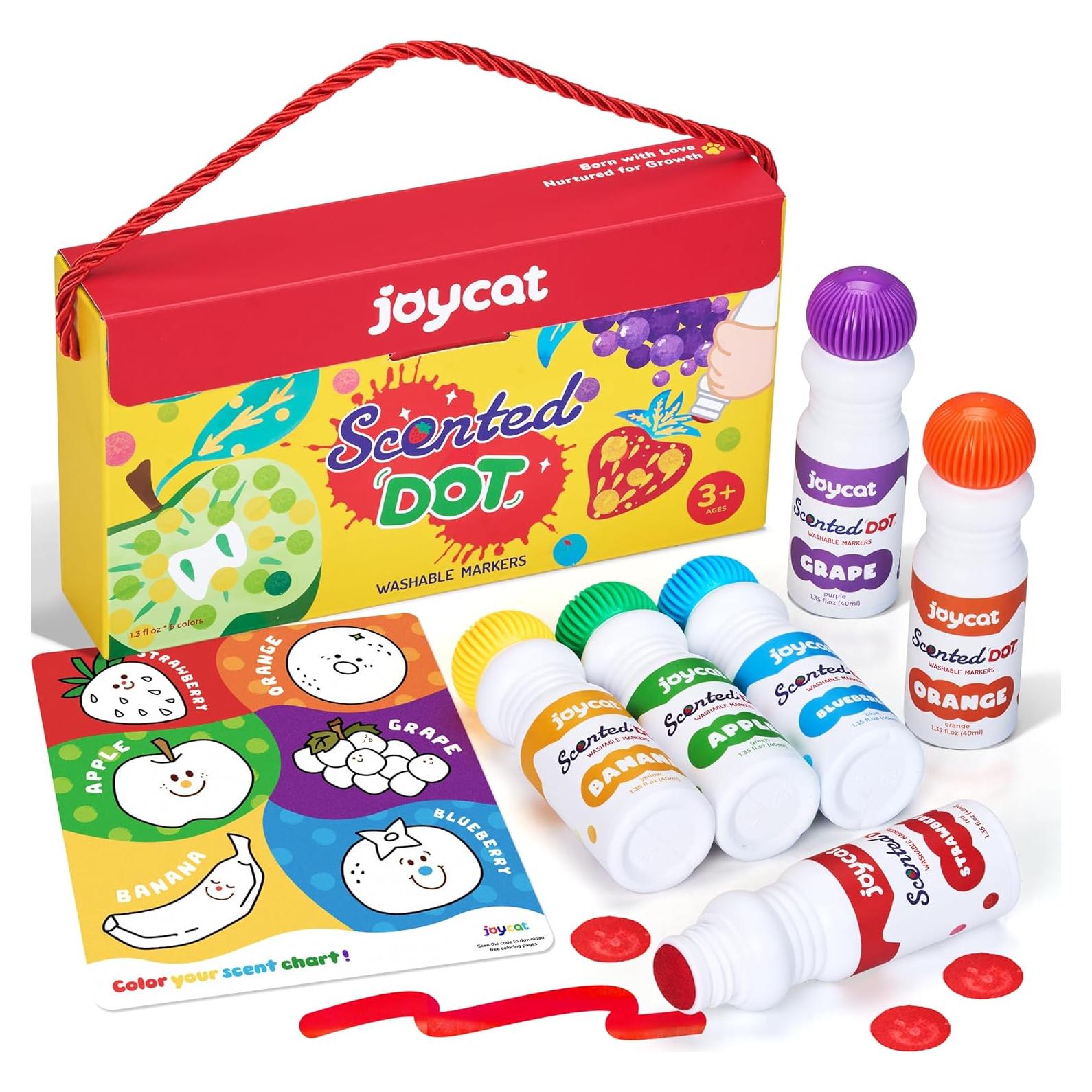 Marcador de Puntos Lavable Joycat - 6 Colores Aromatizados