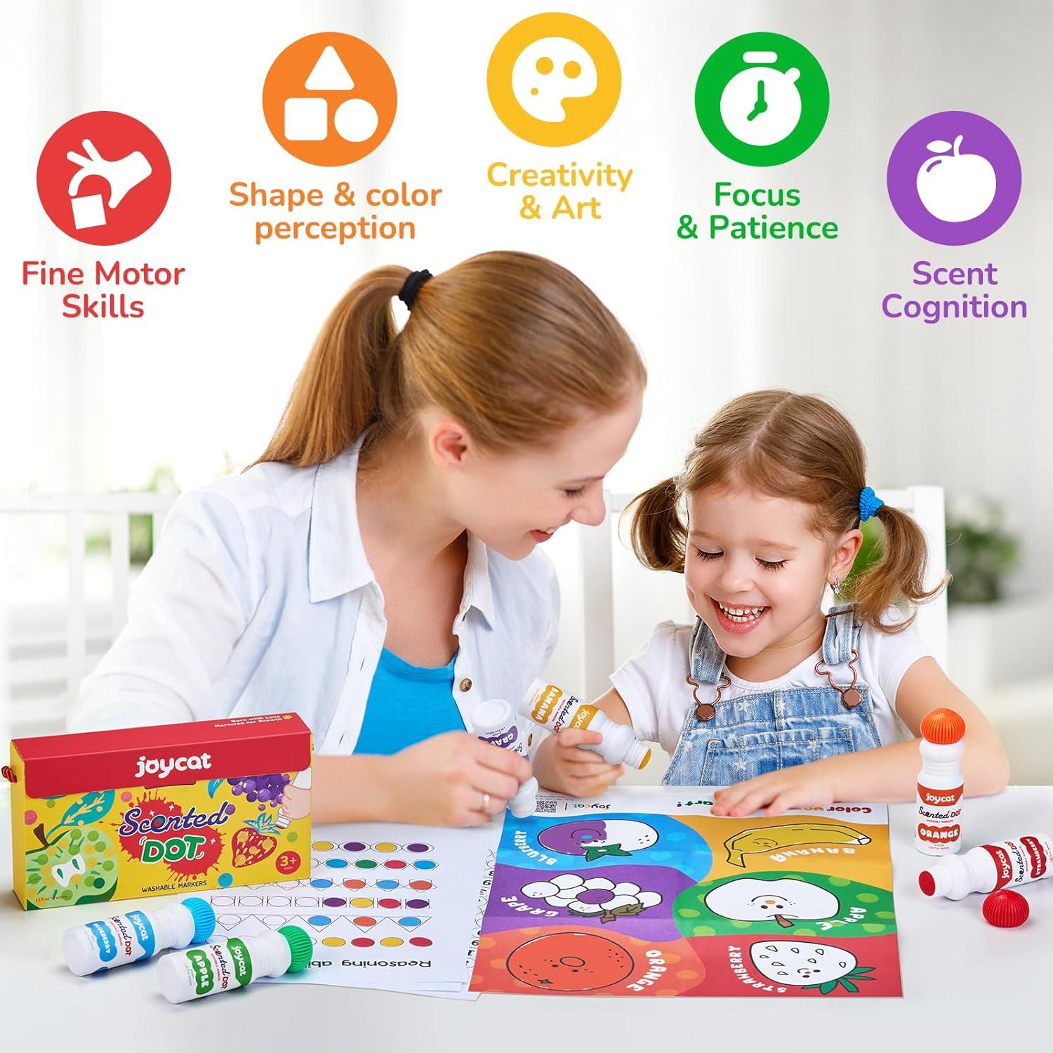 Marcador de Puntos Lavable Joycat - 6 Colores Aromatizados