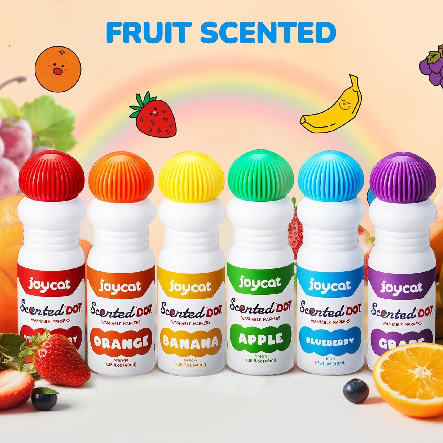 Marcador de Puntos Lavable Joycat - 6 Colores Aromatizados