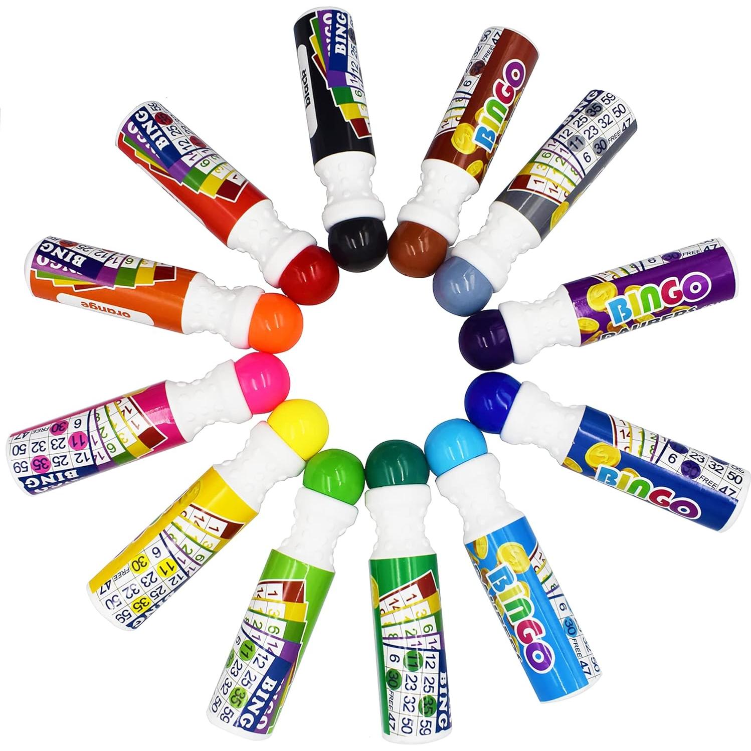 Marcadores de Puntos Yuanhe Bingo - Set de 12 Colores